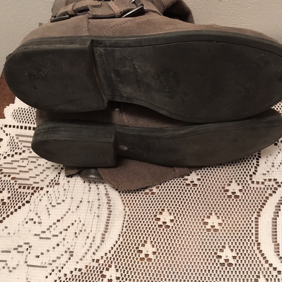Marc Fisher 8.5 Gray Suede Riding Boots - Picture 8 of 11